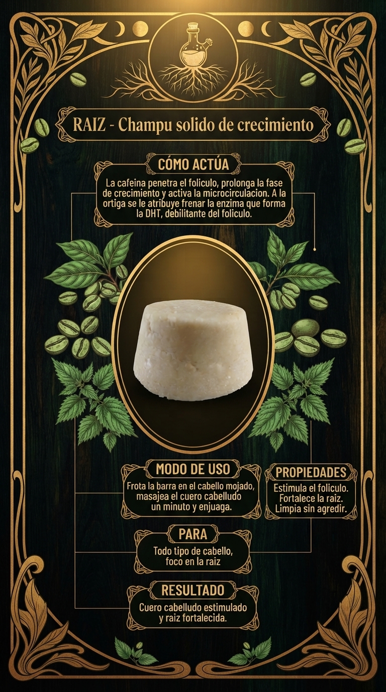Infografía completa del producto (se genera con IA; el texto se agrega en Canva).